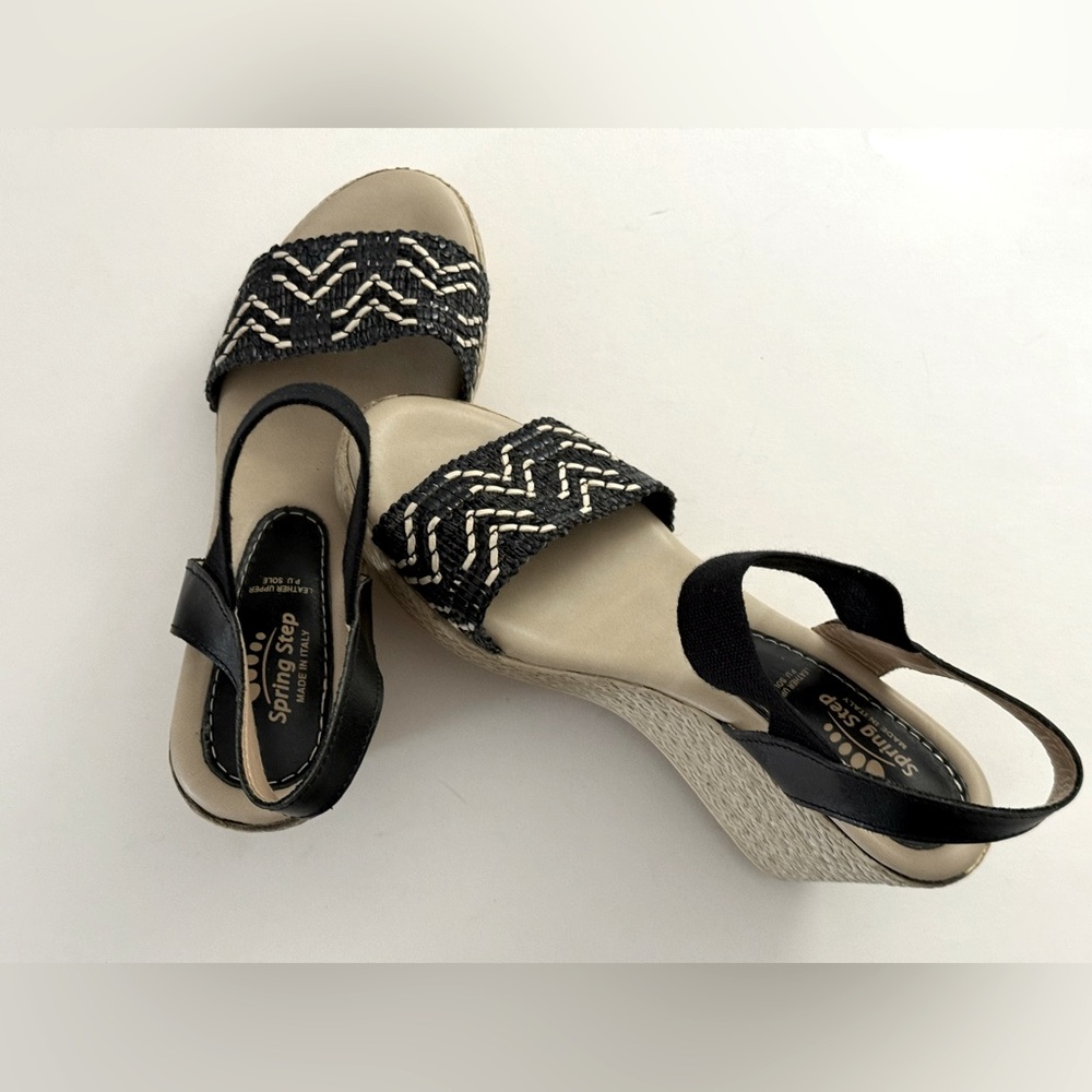 SPRING STEP MADE IN ITALY WEDGE SANDALS EU 37